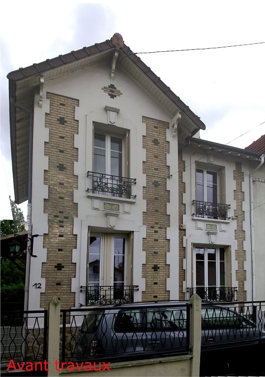 Maison en brique apparente